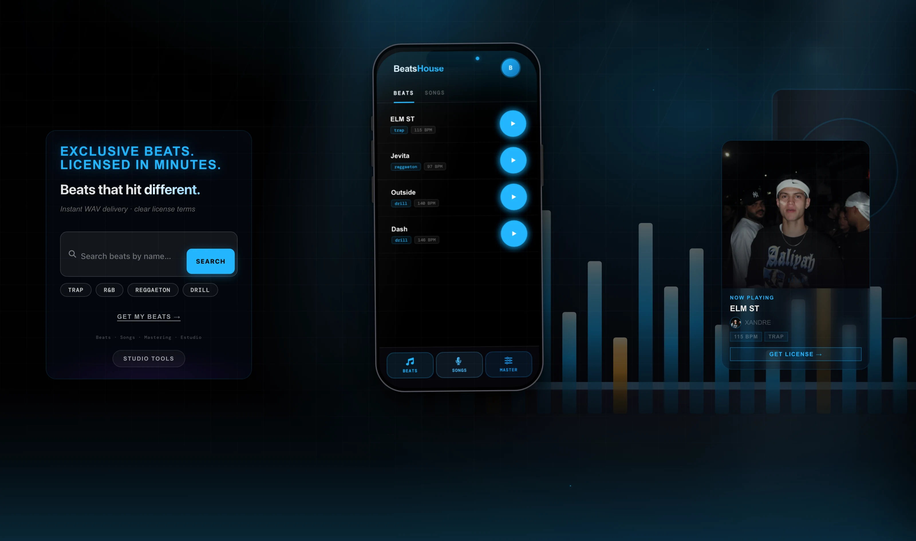 BeatsHouse: el catálogo de beats en el teléfono.